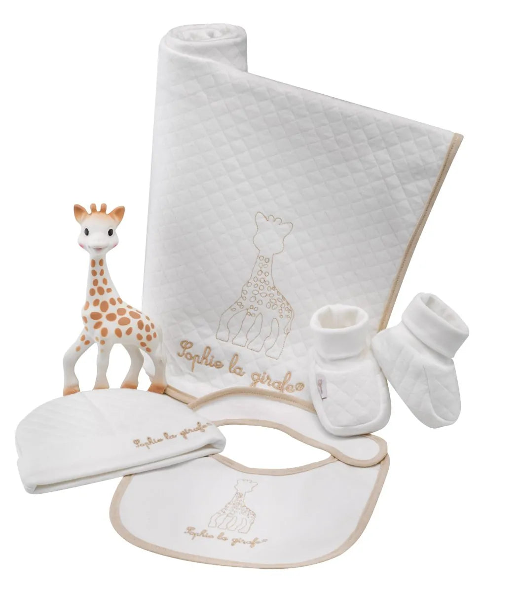 Sophie la girafe – „My Birth Outfit“ სასაჩუქრე ნაკრები