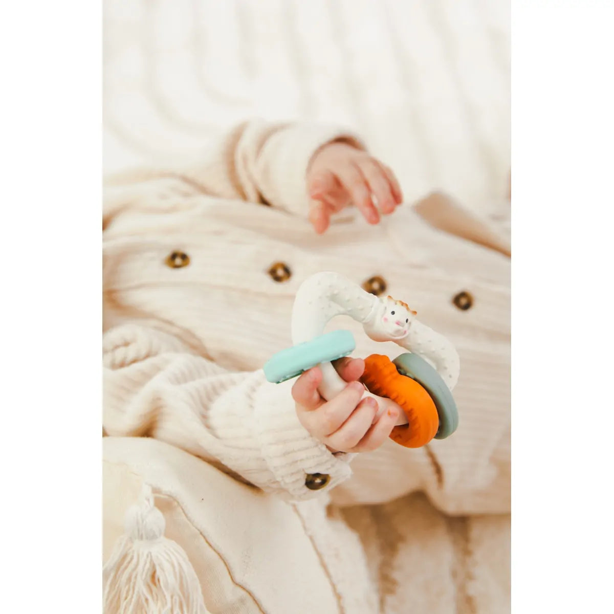 Sophie la girafe ღრძილების მასაჟორი გასაღებები IEUF